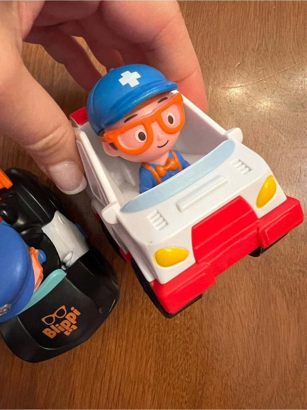 Blippi 2 Rescue Vehicles ambulance and police car Toy Set